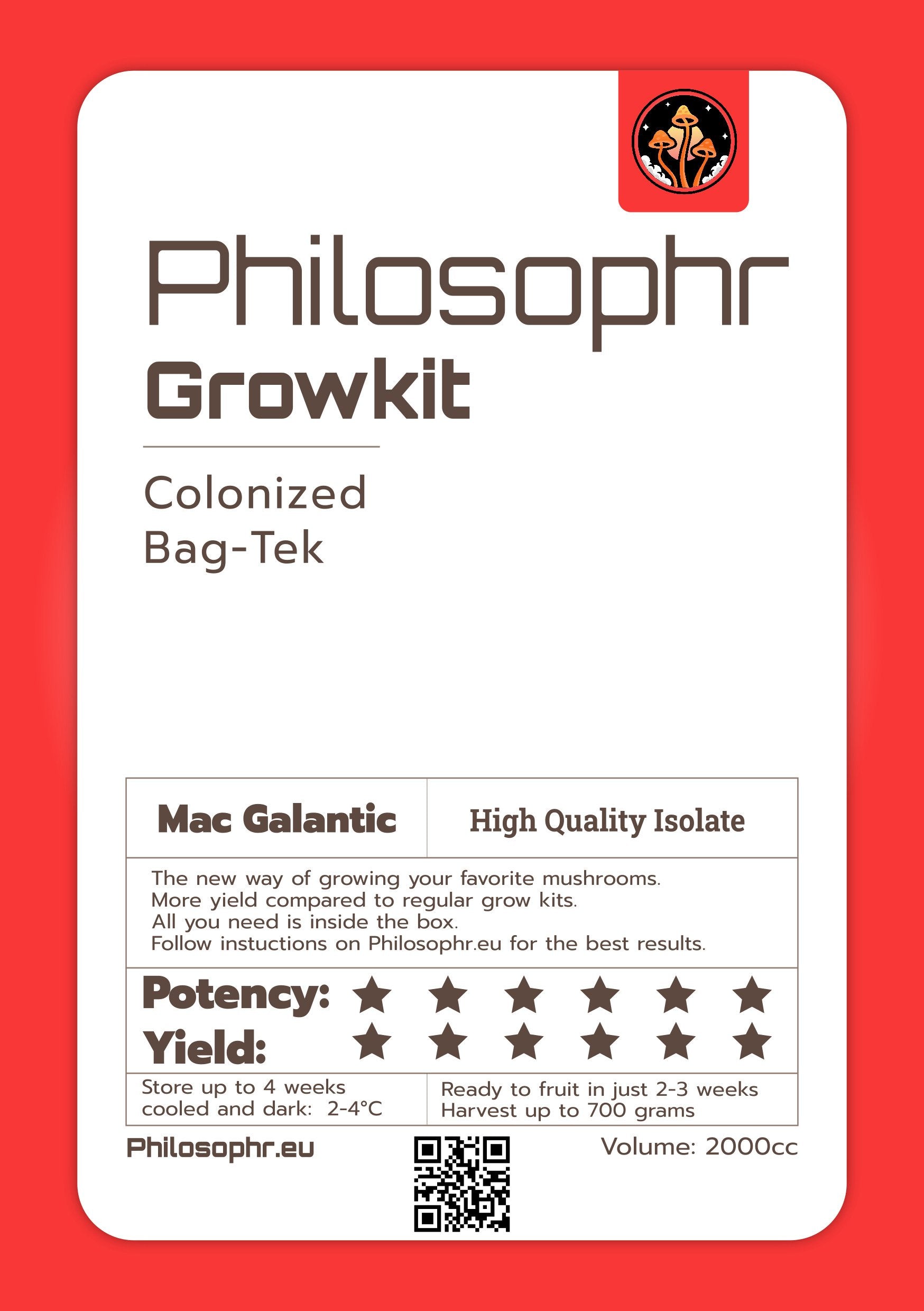 Mac Galactic Mushroom Growkit